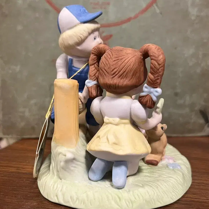 [BUNJANG] Vintage Cabbage Patch Kids Ceramic Figurine (1980s) / 빈티지 양배추 패치 키즈 도자기 피규어 (1980년대)