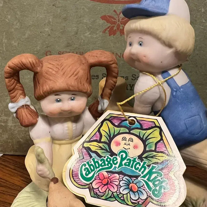 [BUNJANG] Vintage Cabbage Patch Kids Ceramic Figurine (1980s) / 빈티지 양배추 패치 키즈 도자기 피규어 (1980년대)