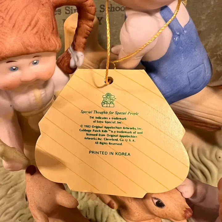 [BUNJANG] Vintage Cabbage Patch Kids Ceramic Figurine (1980s) / 빈티지 양배추 패치 키즈 도자기 피규어 (1980년대)
