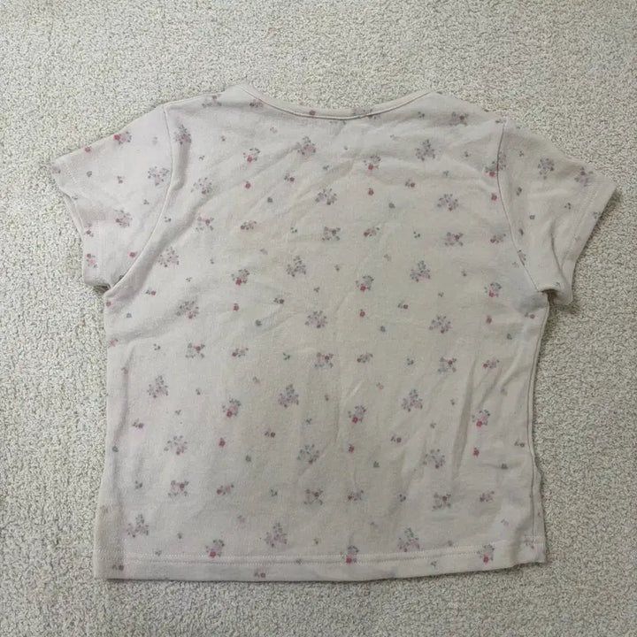 [BUNJANG] Frilly Sofia Flower T-shirt / 프릴리 소피아 플라워 티셔츠