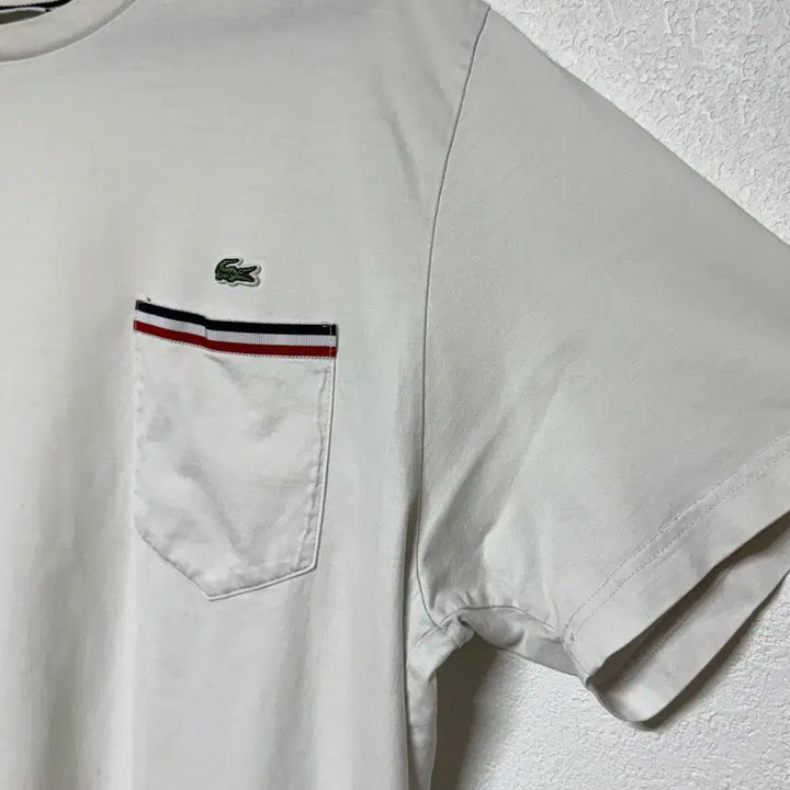 [SOLD OUT] 라코스테 포켓 반팔티 XL 화이트