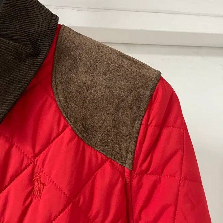 [BUNJANG] Polo Ralph Lauren Red Long Quilted Jacket / 폴로 랄프로렌 레드 롱 퀄팅 자켓 XL16(W)