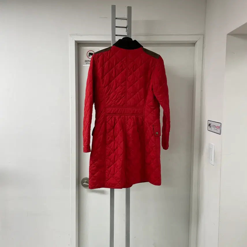 [BUNJANG] Polo Ralph Lauren Red Long Quilted Jacket / 폴로 랄프로렌 레드 롱 퀄팅 자켓 XL16(W)