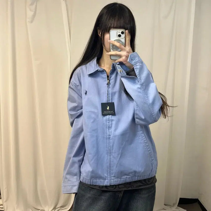 [BUNJANG] Polo Ralph Lauren Lavender Blouson / 폴로 라벤더 블루종