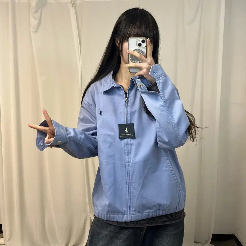 [BUNJANG] Polo Ralph Lauren Lavender Blouson / 폴로 라벤더 블루종