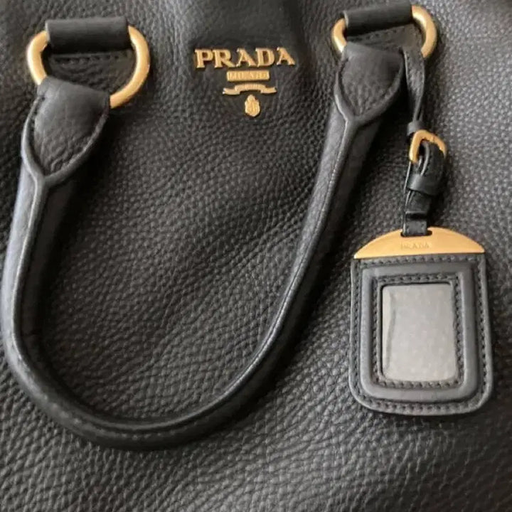 [BUNJANG] Prada Black Leather Tote Bag / 프라다 블랙 레더 토트백