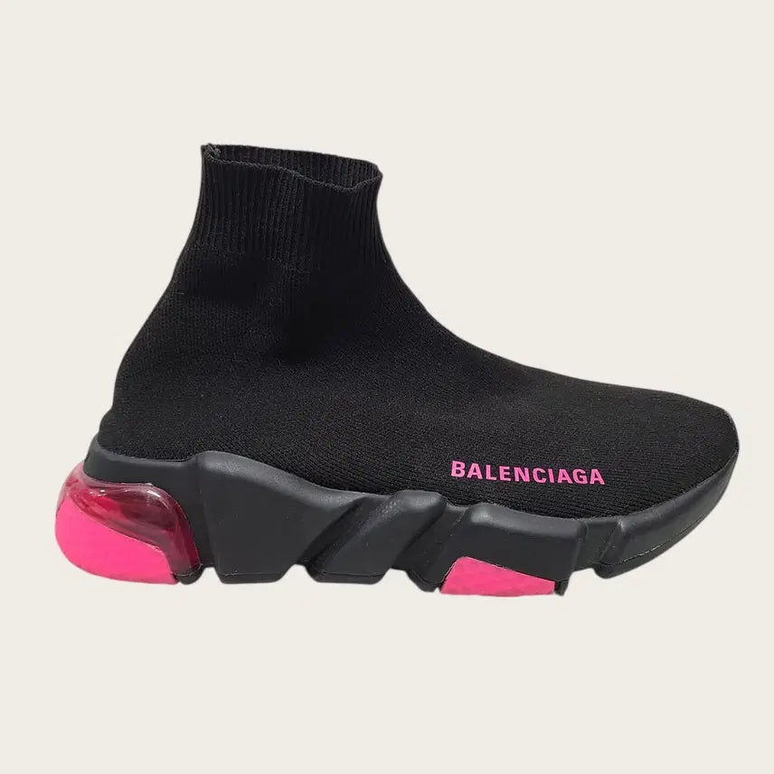 [BUNJANG] Balenciaga Speedrunner Sneakers / [35] 발렌시아가 블랙 핑크 클리어솔 스피드러너 스니커즈