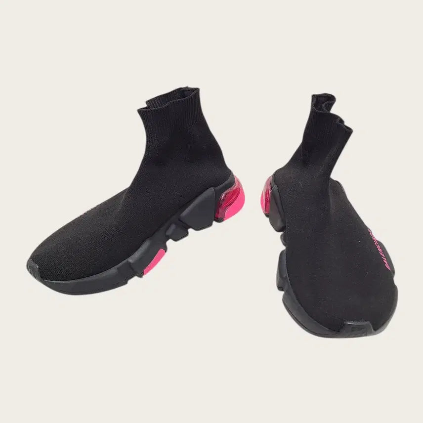 [BUNJANG] Balenciaga Speedrunner Sneakers / [35] 발렌시아가 블랙 핑크 클리어솔 스피드러너 스니커즈