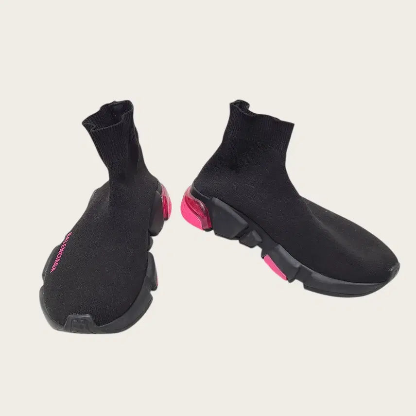[BUNJANG] Balenciaga Speedrunner Sneakers / [35] 발렌시아가 블랙 핑크 클리어솔 스피드러너 스니커즈