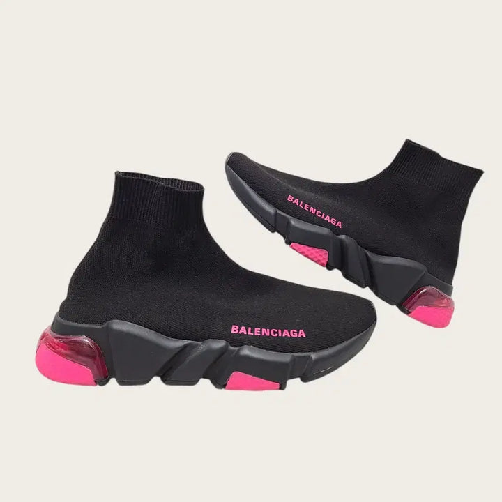 [BUNJANG] Balenciaga Speedrunner Sneakers / [35] 발렌시아가 블랙 핑크 클리어솔 스피드러너 스니커즈