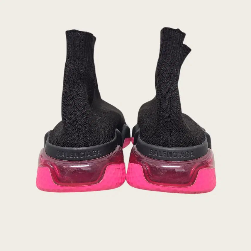 [BUNJANG] Balenciaga Speedrunner Sneakers / [35] 발렌시아가 블랙 핑크 클리어솔 스피드러너 스니커즈