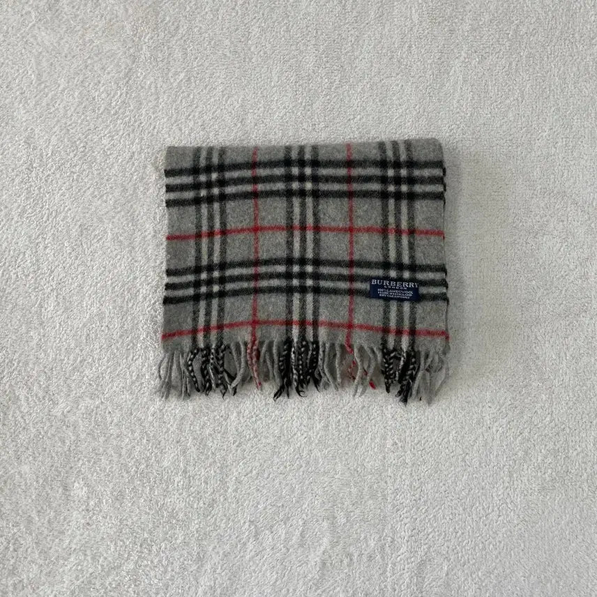 [BUNJANG] Burberry Lambswool Scarf Gray / 버버리 램스울 머플러 그레이 회색