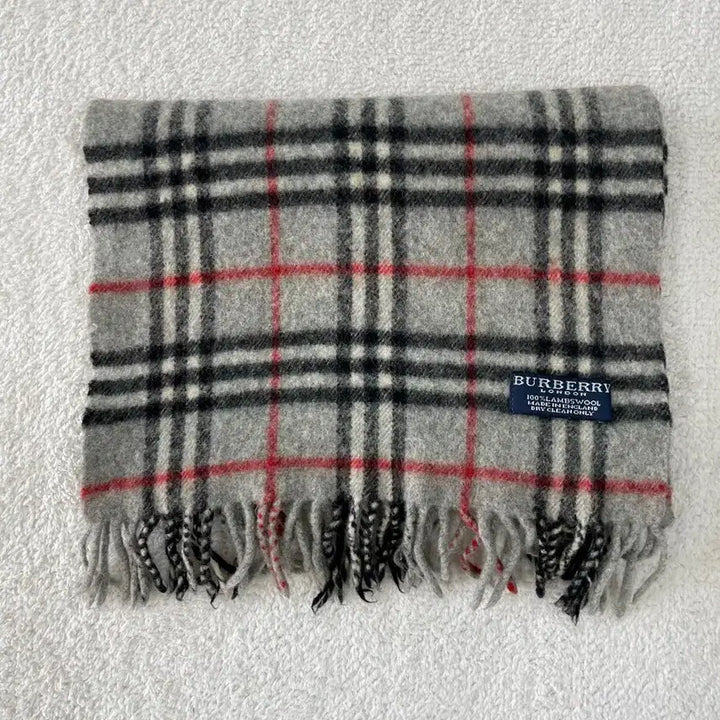 [BUNJANG] Burberry Lambswool Scarf Gray / 버버리 램스울 머플러 그레이 회색