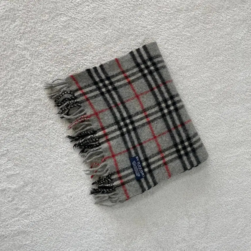 [BUNJANG] Burberry Lambswool Scarf Gray / 버버리 램스울 머플러 그레이 회색