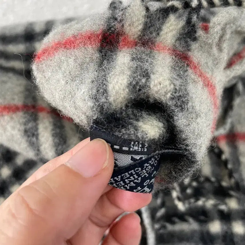 [BUNJANG] Burberry Lambswool Scarf Gray / 버버리 램스울 머플러 그레이 회색