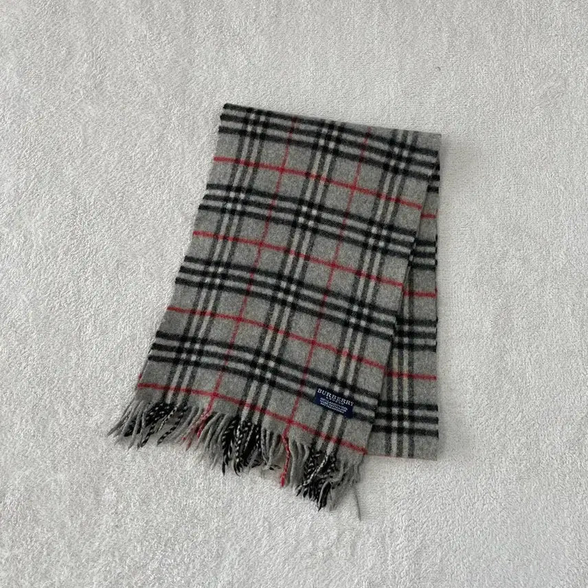 [BUNJANG] Burberry Lambswool Scarf Gray / 버버리 램스울 머플러 그레이 회색