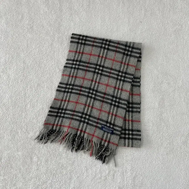 [BUNJANG] Burberry Lambswool Scarf Gray / 버버리 램스울 머플러 그레이 회색