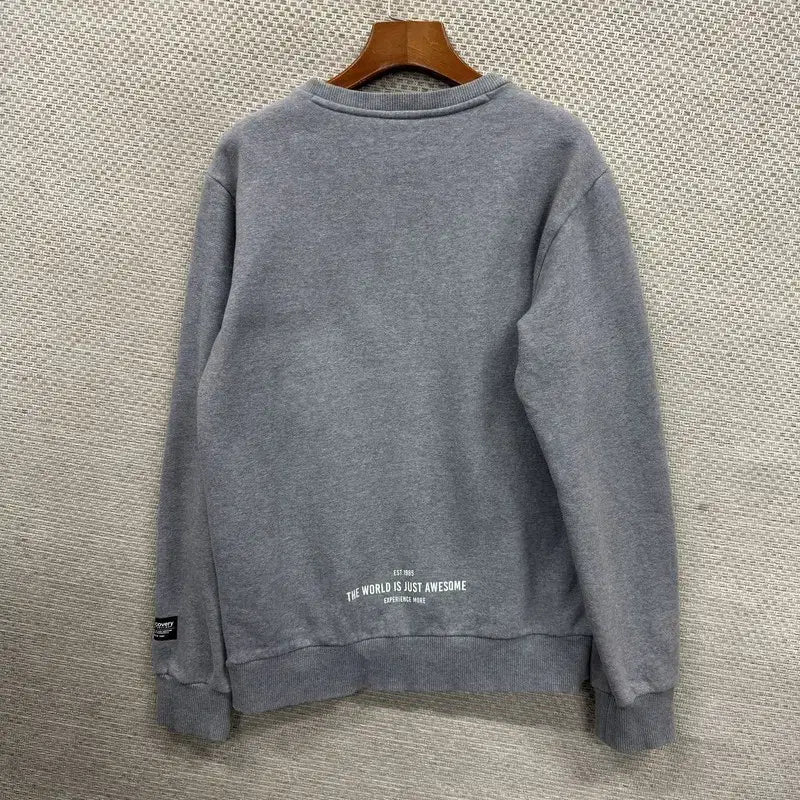 [BUNJANG] Discovery Big Printing Logo Sweatshirt / 디스커버리 빅프린팅로고 약기모 스웻셔츠 맨투맨 95 A07634