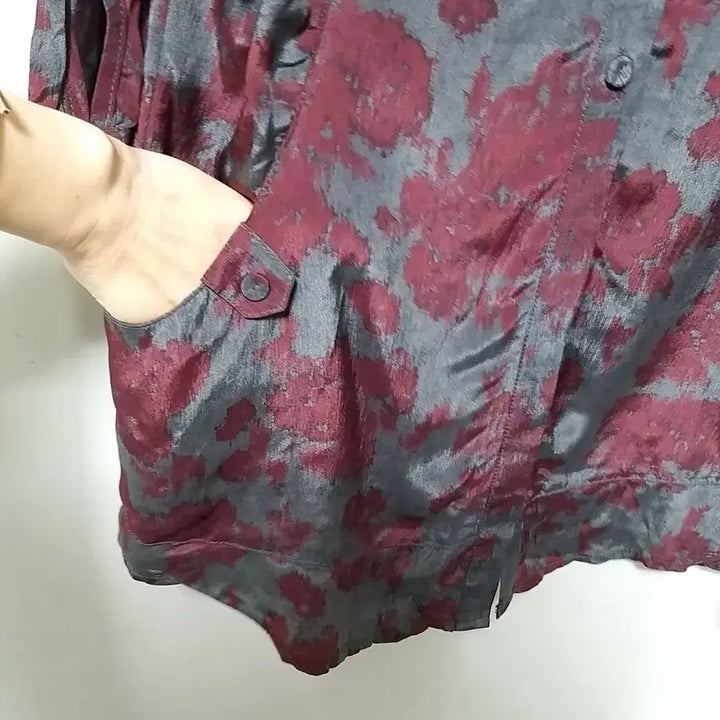 [BUNJANG] K49 Rayon Long Blouse / ㅋ49 인견롱상의
