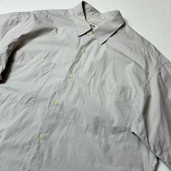 [BUNJANG] AnotherOffice Writer Dove Gray Short Sleeve Shirt / 어나더오피스 Writer 도브 그레이 반팔 셔츠 PN8596