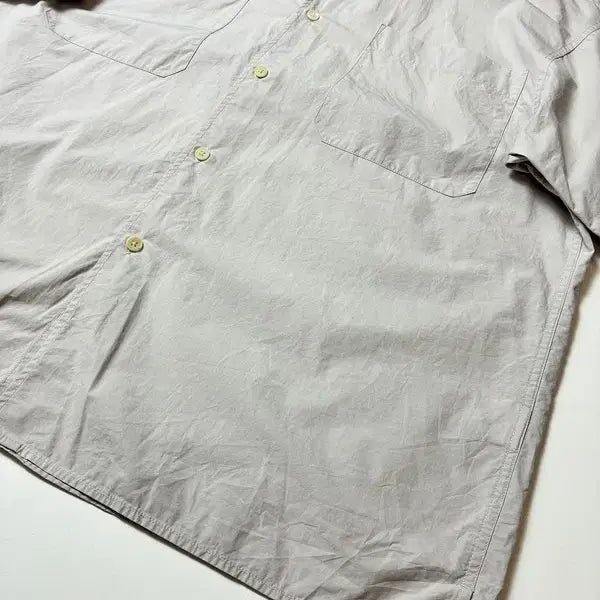 [BUNJANG] AnotherOffice Writer Dove Gray Short Sleeve Shirt / 어나더오피스 Writer 도브 그레이 반팔 셔츠 PN8596