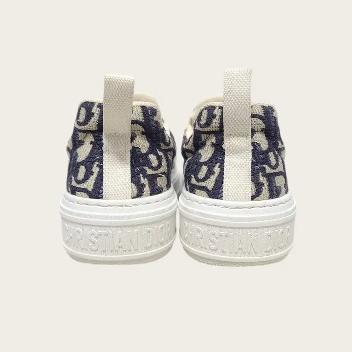 [BUNJANG] Dior Oblique Solar Slip-on Sneakers / [35] 디올 딥 블루 오블리크 솔라 슬립온 스니커즈