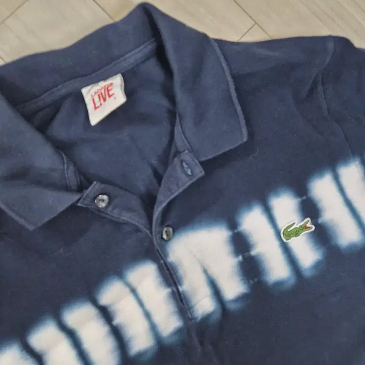 [BUNJANG] Lacoste LIVE Tie-Dye Polo Shirt / Lacoste LIVE 남색 타이 다이 폴로티