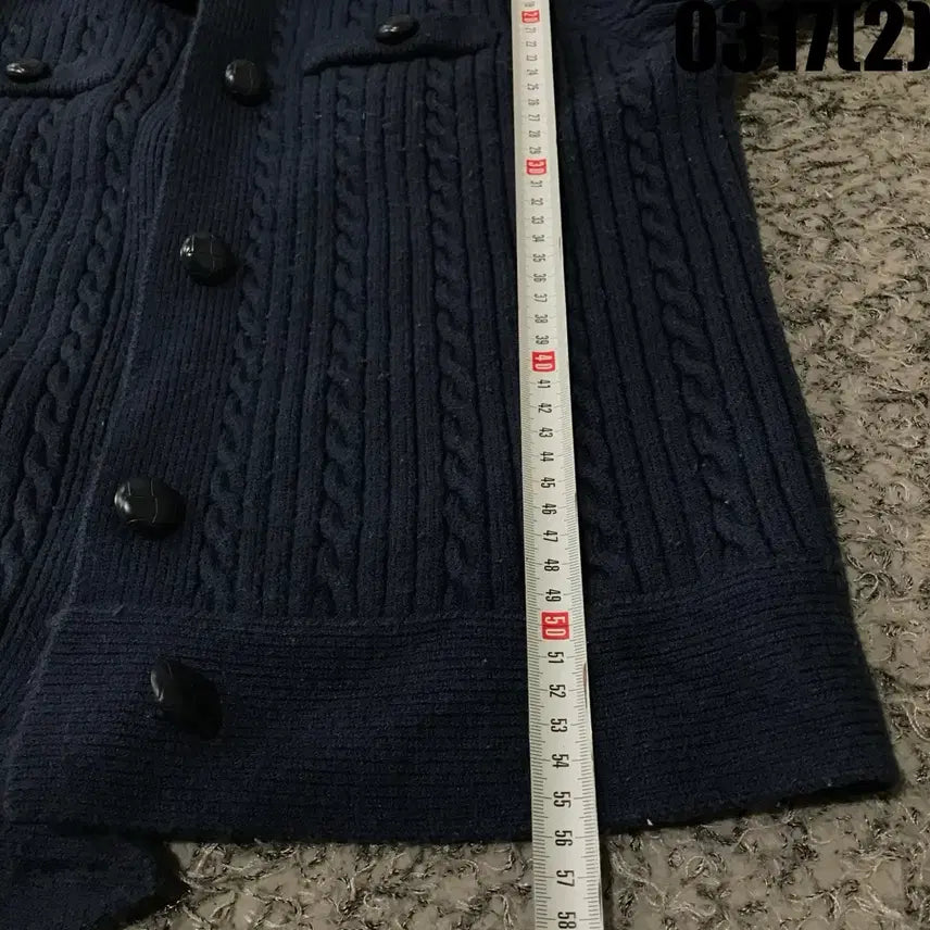 [SOLD OUT] 마리끌레르 네이비 꽈배기 니트 가디건 s
