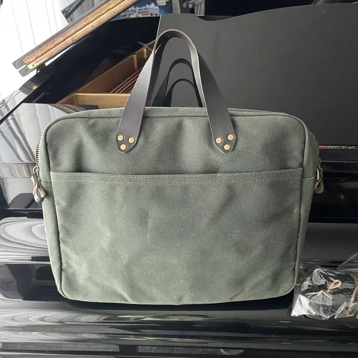 [BUNJANG] Hevitz GN630 Leather Pocket Briefcase / 헤비츠 GN630 레더 포켓 브리프케이스 WC