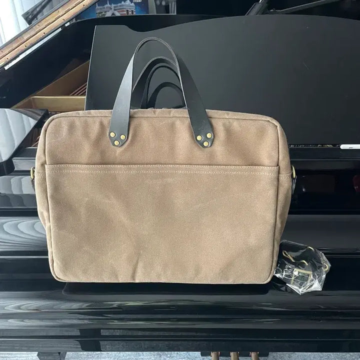 [BUNJANG] Hevitz GN630 Leather Pocket Briefcase / 헤비츠 GN630 레더 포켓 브리프케이스 WC