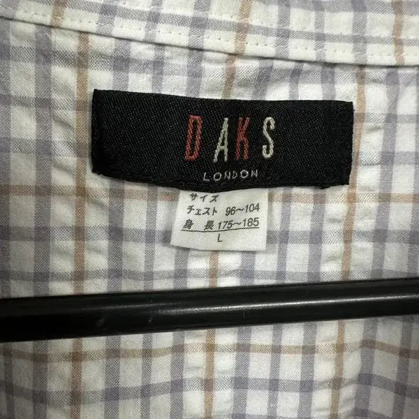 [BUNJANG] DAKS Cotton Pajama Short-Sleeve Shirt / [L] DAKS 닥스 코튼 파자마 반팔셔츠
