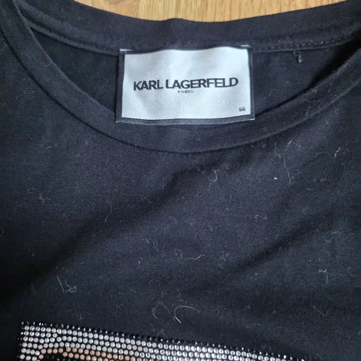 [BUNJANG] Karl Lagerfeld Black Short Sleeve T-shirt / 칼 라거펠트 블랙 반팔 티셔츠