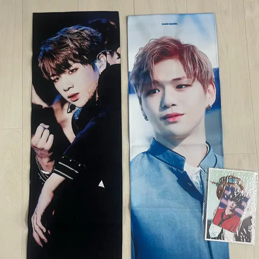[BUNJANG] Wanna One Kang Daniel Bundle Set: Slogan, Mouse Pad, POB / 일괄!!특전들 포함)워너원 강다니엘 슬로건 마우스패드 특전