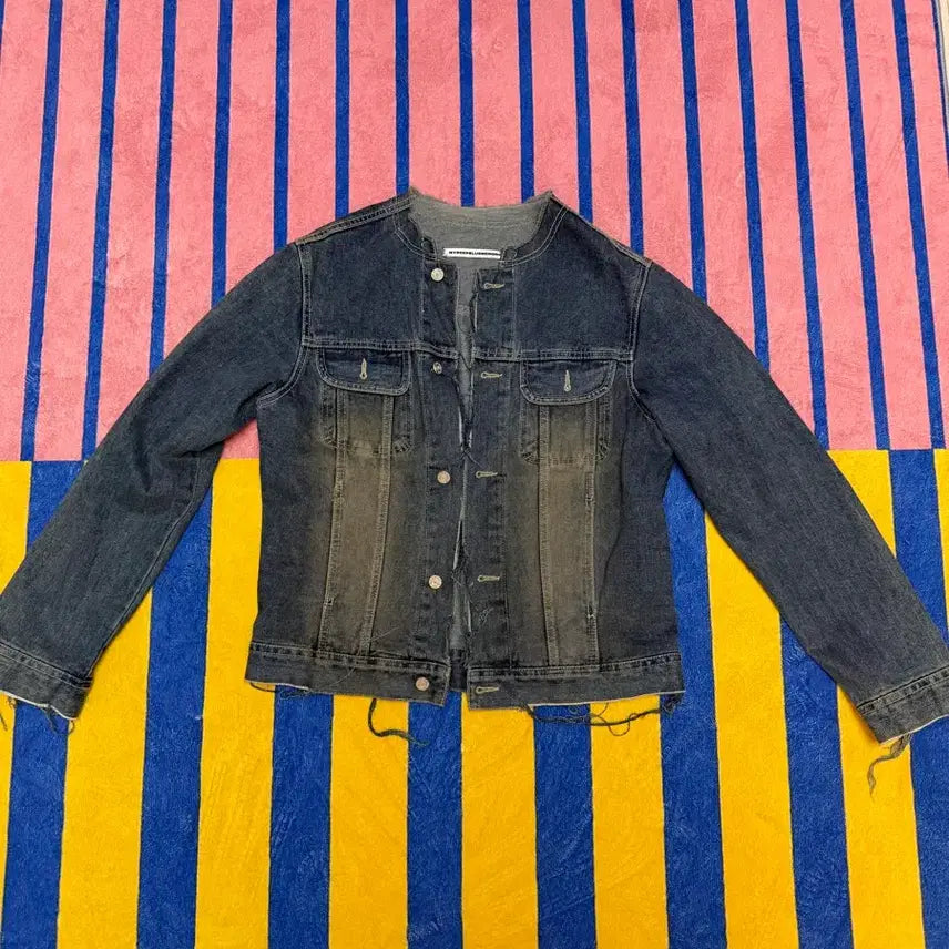 [BUNJANG] My Deep Blue Memories Denim Jacket / 마니딥블루메모리즈 데님 청자켓