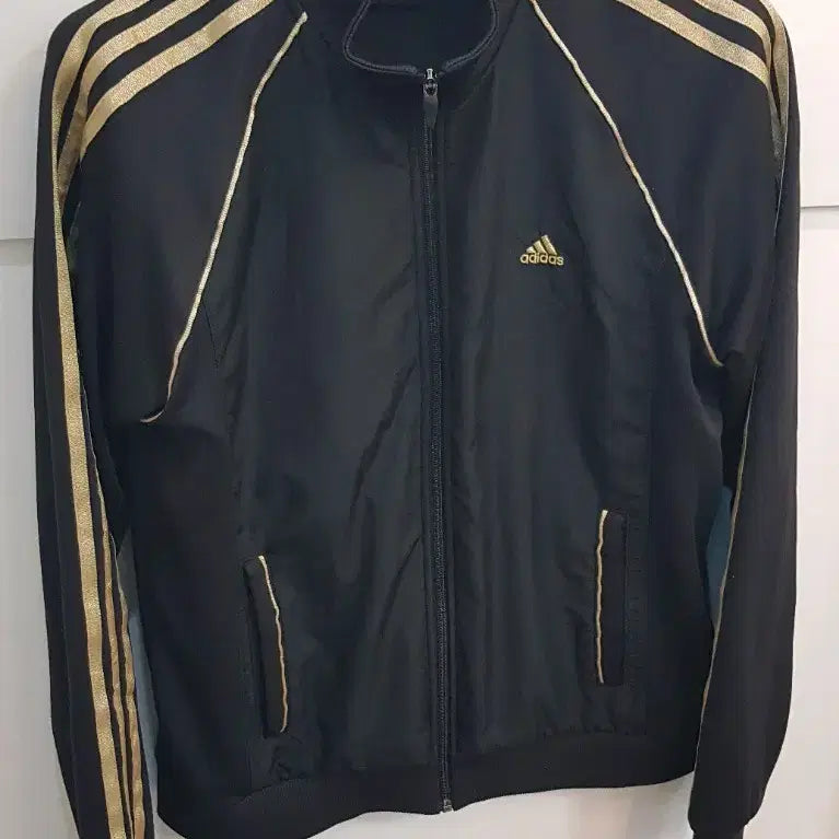 [BUNJANG] Adidas Black/Gold Track Top (Size 105) / 아디다스 블랙/골드 삼선 트랙탑105사이즈