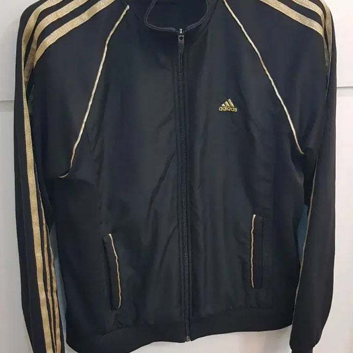 [BUNJANG] Adidas Black/Gold Track Top (Size 105) / 아디다스 블랙/골드 삼선 트랙탑105사이즈