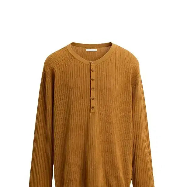 [BUNJANG] ZARA Knit Button Neck Sweater / (L)자라 니트 버튼넥