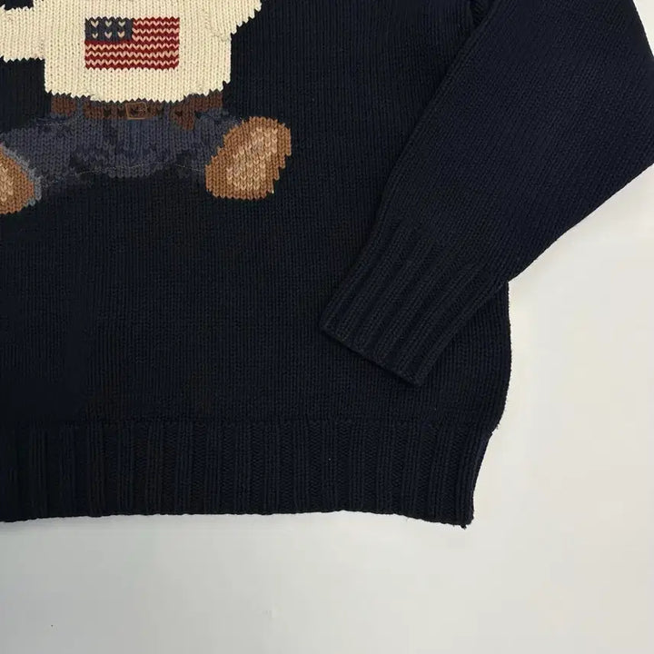 [BUNJANG] Polo Ralph Lauren Hand-Knit Bear Sweater / 폴로 베어 핸드니트 곰돌이 90s