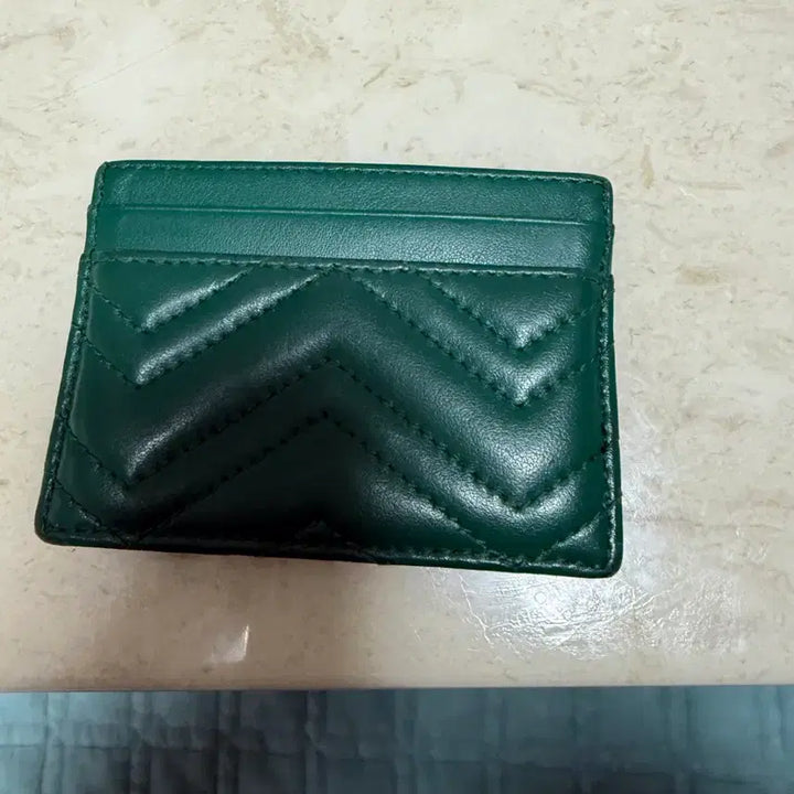 [BUNJANG] Gucci Marmont Card Wallet - Green / 구찌 마몬트 카드지갑 그린