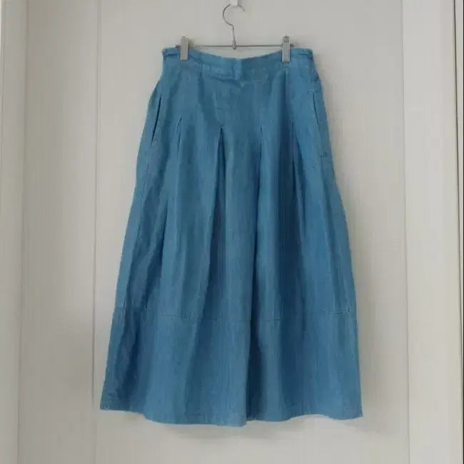 [BUNJANG] Denim Midi Skirt / 뒷밴딩데님스커트