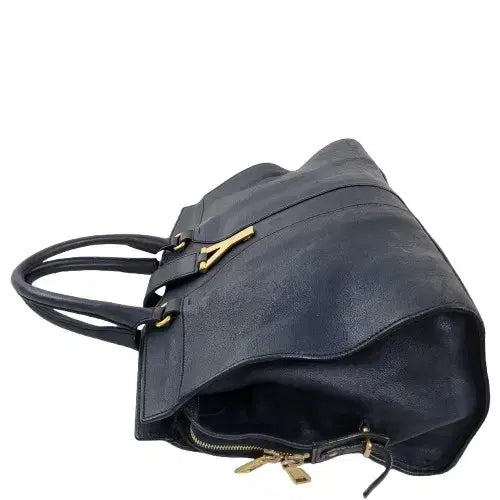 [BUNJANG] Saint Laurent Cabas Chyc Dark Navy Medium Tote Bag / 정품 생로랑(입생로랑) 카바시크 다크네이비