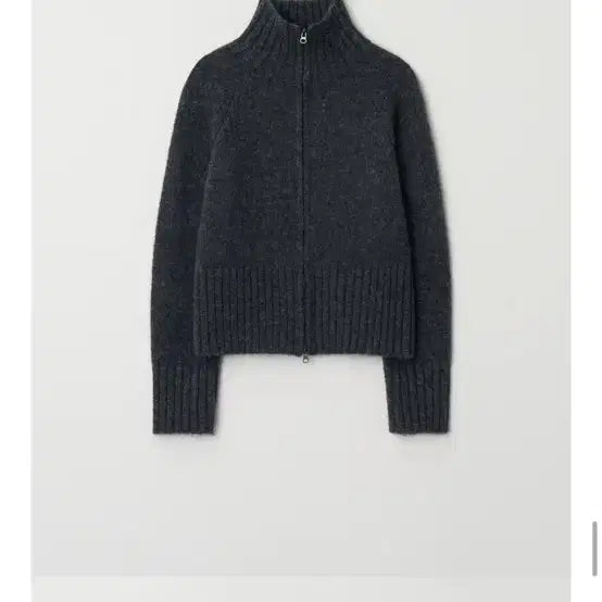 [BUNJANG] Moia Turtleneck Zip-up Knit / 모이아 터틀넥 집업 니트