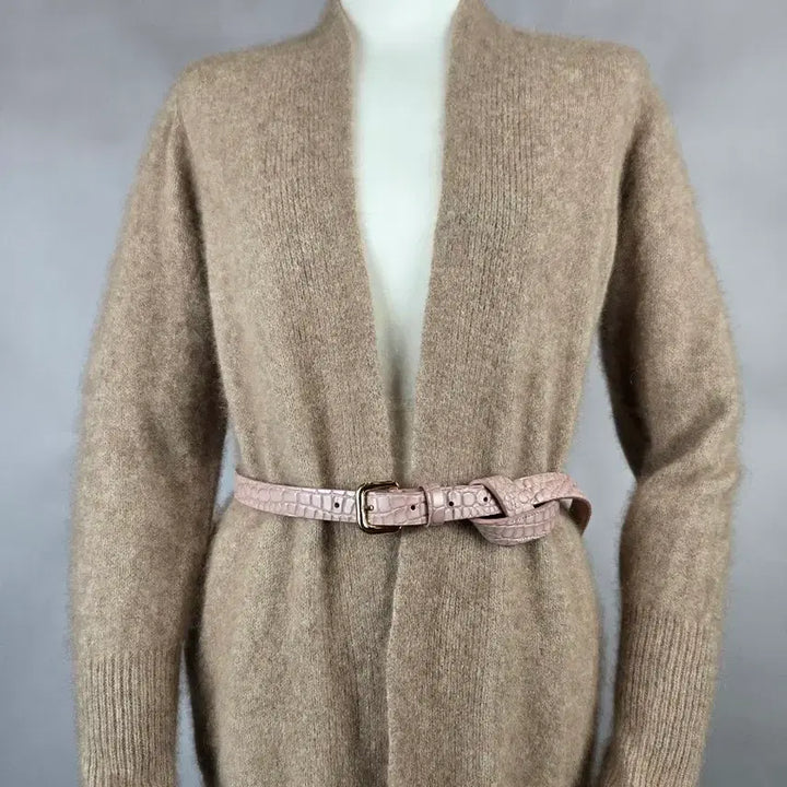 [BUNJANG] Marymond Crocodile Pattern Belt - Pink / 새상품 마리몬트 크로커 무늬 벨트 핑크