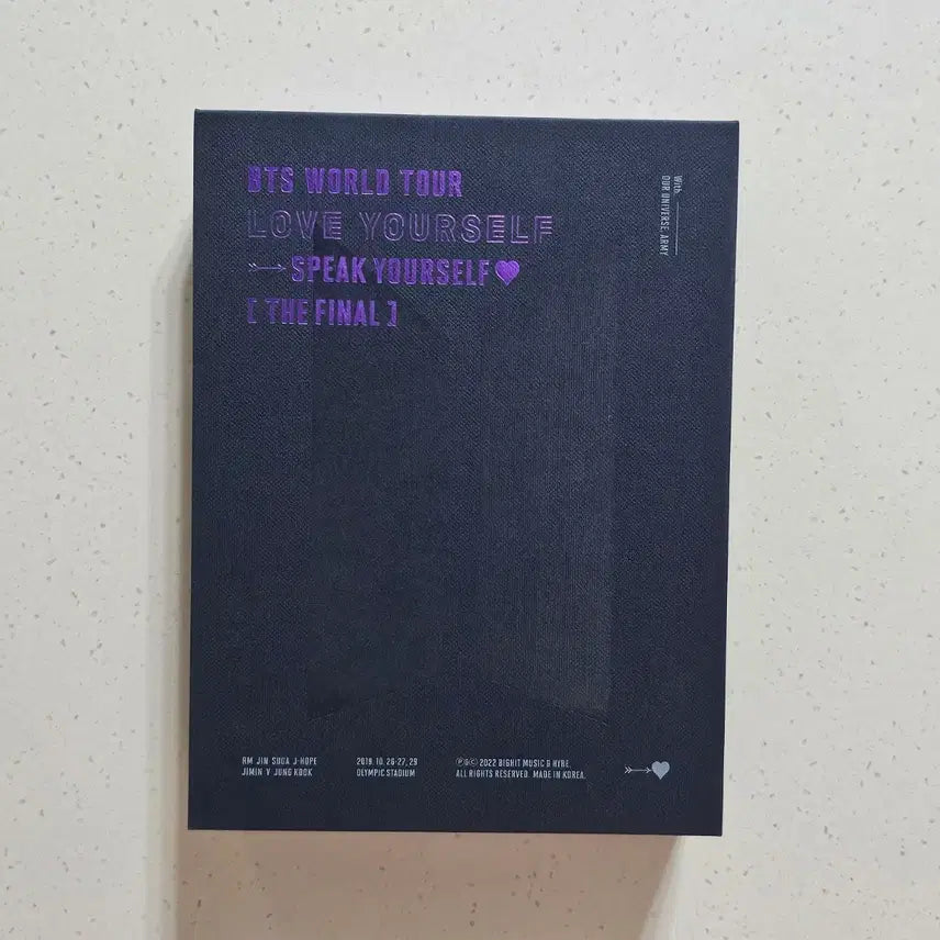 [BUNJANG] BTS Speak Yourself The Final Seoul Concert DVD/Blu-ray / 방탄소년단 스픽 유어 셀프 더 파이널 서울 콘서트 DVD 블루레이