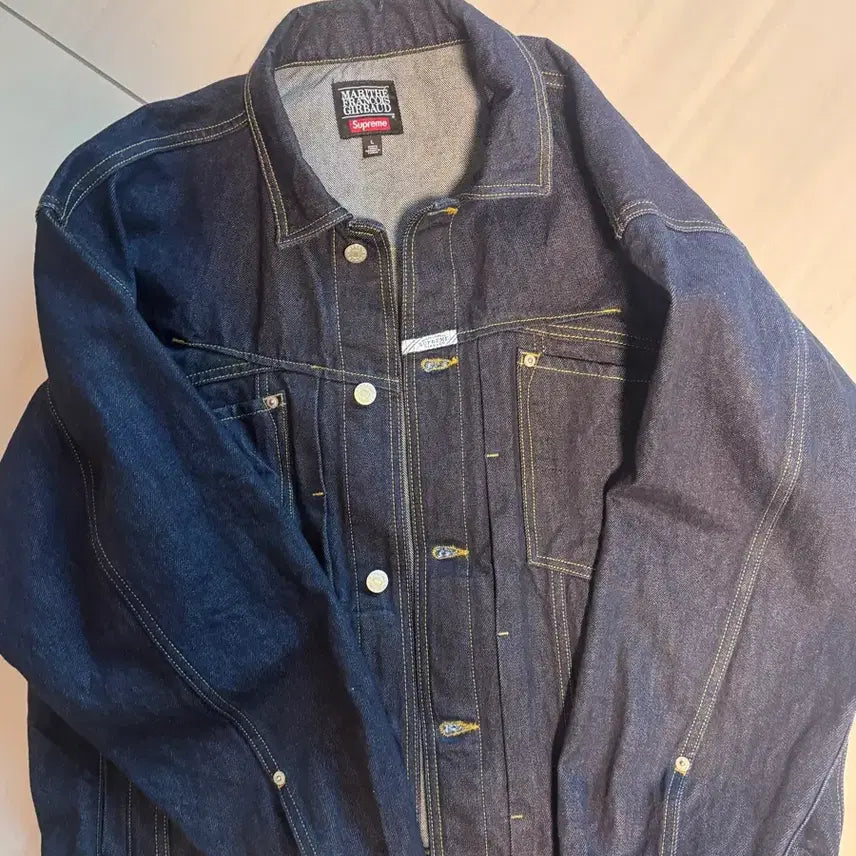 [BUNJANG] Supreme Marithe Denim Jacket L / 슈프림 마리떼 데님 자켓 L