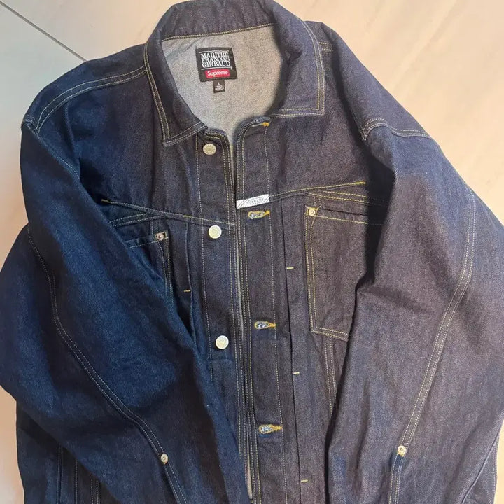 [BUNJANG] Supreme Marithe Denim Jacket L / 슈프림 마리떼 데님 자켓 L