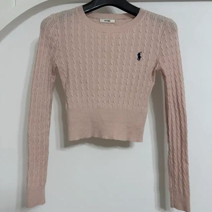 [BUNJANG] KIYOMI Cable Knit Pink Sweater / KIYOMI 케이블 니트 핑크색