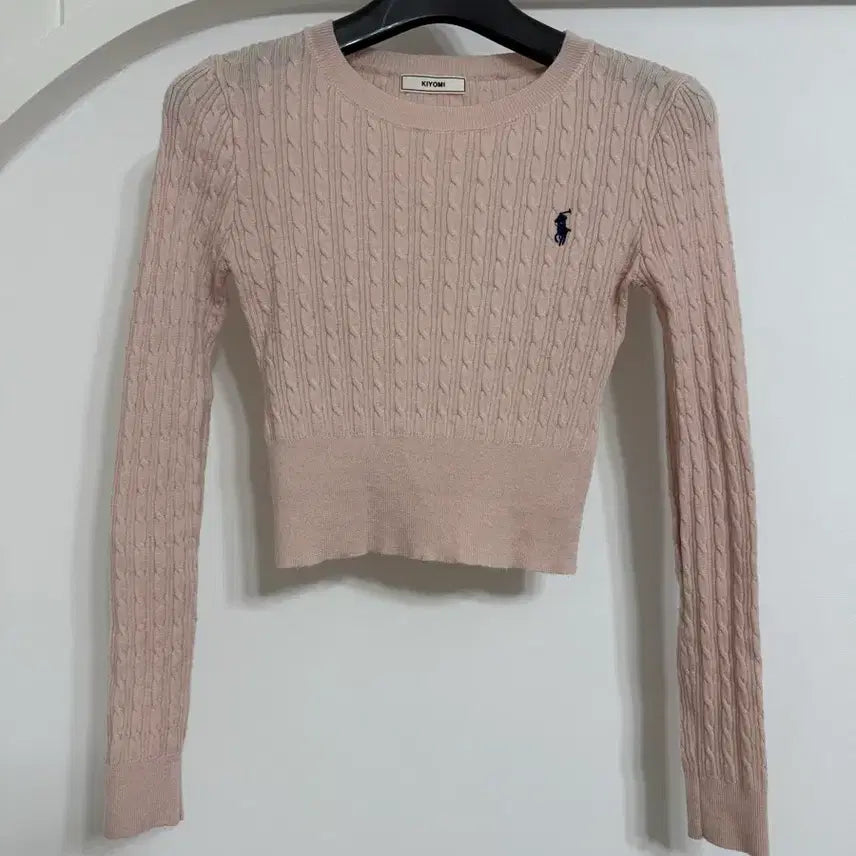 [BUNJANG] KIYOMI Cable Knit Pink Sweater / KIYOMI 케이블 니트 핑크색