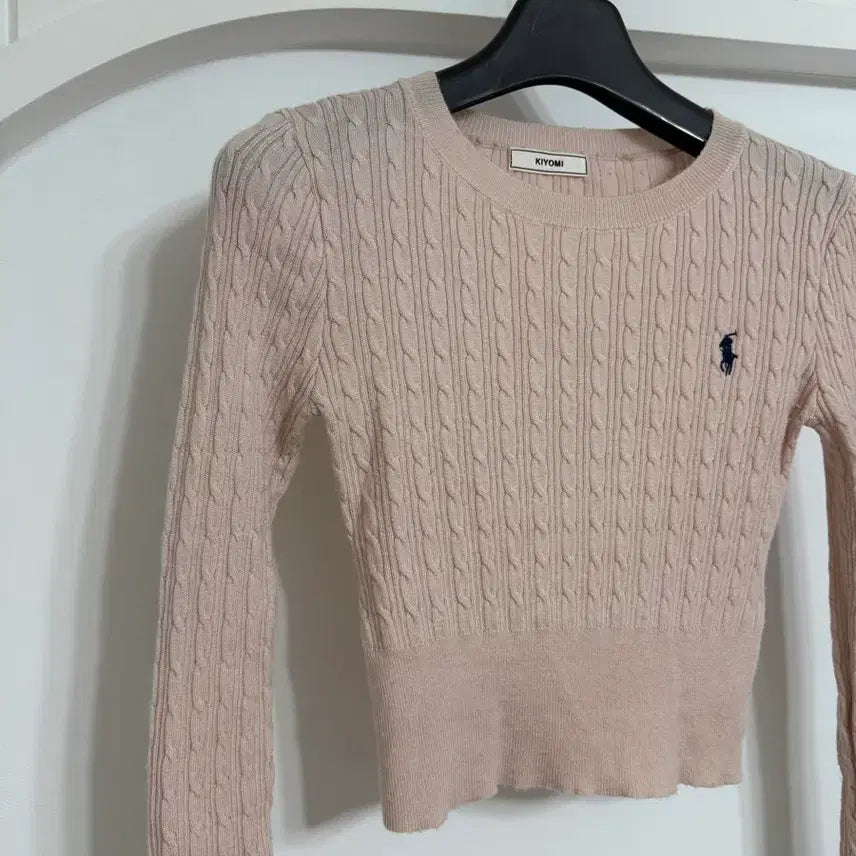 [BUNJANG] KIYOMI Cable Knit Pink Sweater / KIYOMI 케이블 니트 핑크색