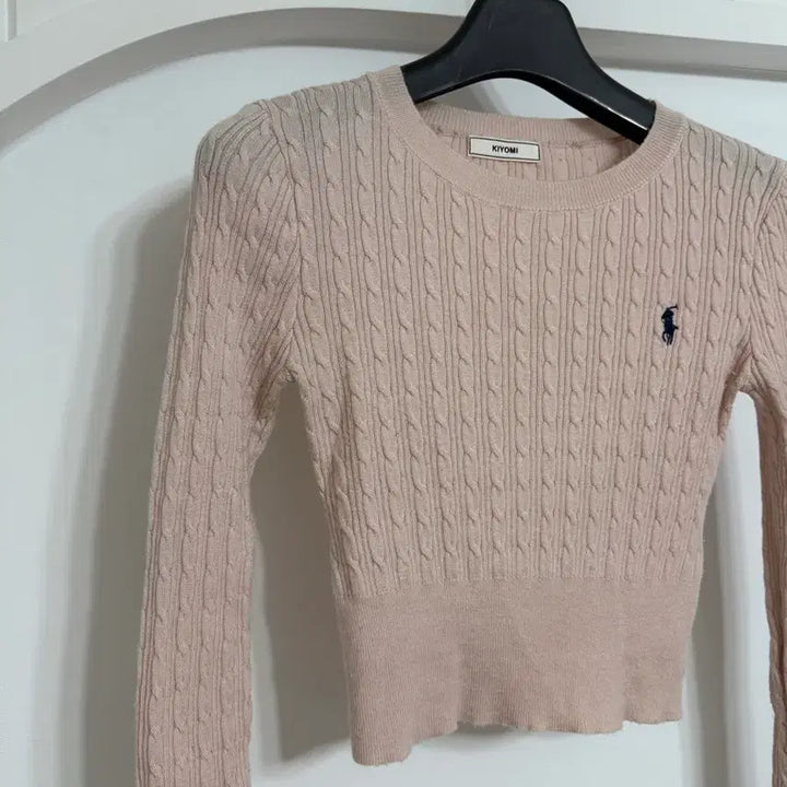 [BUNJANG] KIYOMI Cable Knit Pink Sweater / KIYOMI 케이블 니트 핑크색